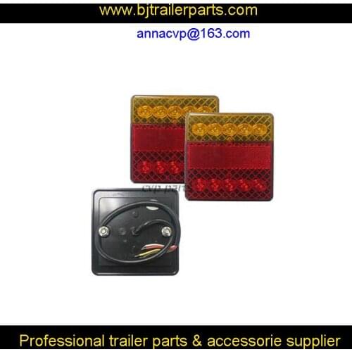 2x LED TRAILER TAIL LIGHT LAMP STOP TAIL INDICATOR REFLECTOR SUBMERSIBLE CARAVAN 12V E4 trailer parts