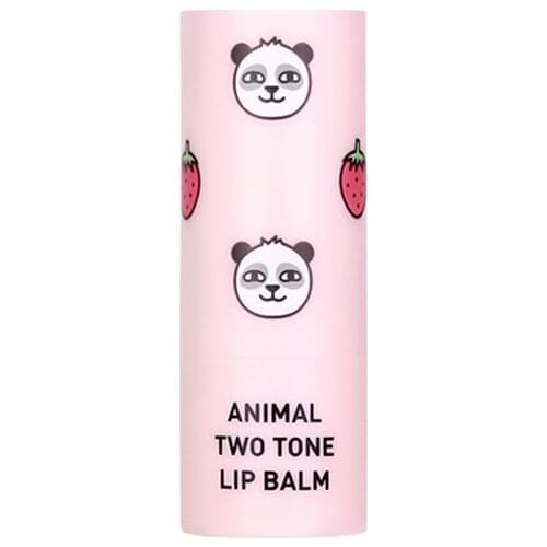 Lip Balm - Animal Two Tone Lip Balm Strawberry Panda Pink Skin79 Moisturize Lip Protection Beauty Makeup Lip care Korea Cosmetic