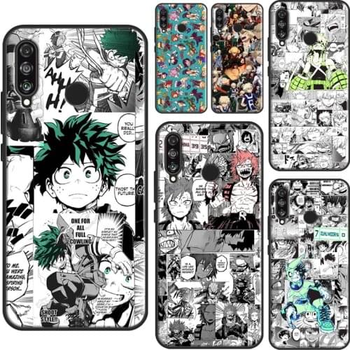 My Hero Academia Deku Manga Collage Case For Huawei P20 Lite P40 P30 Pro P Smart Z 2019 Nova 5T Honor 10 X Lite 10i 8X 9X 8A