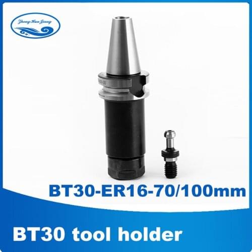 BT30-ER16 -70/100mm bt30 tool holder tool post ER16 toolholder bt30 tool holder + Pull nails A111