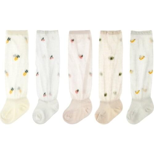 0-3T Newborn Kid Baby Girls Boys Socks Print Cute Sweet Stretch Thin Socks New born Lovley Accessories