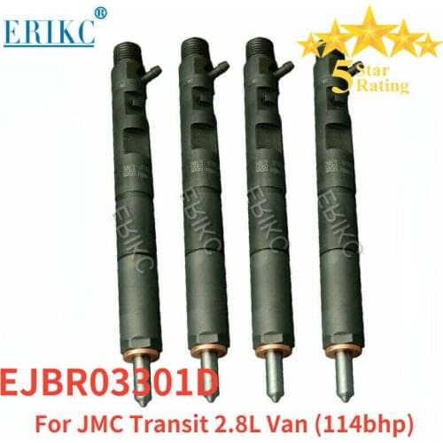 4PCS Common Rail Injector EJBR03301D For JMC Transit 2.8L / 1112100TAR, High Quality, One Year Warranty