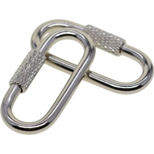 10Pcs Carabiner Clip Snap Hook Small Keyring Camping Sport Karabiner Tool