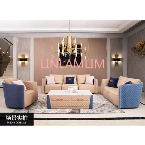 Living room Sofa set диван мебель кровать muebles de sala 1+2+3 seater real genuine leather sofa cama puff asiento sala futon