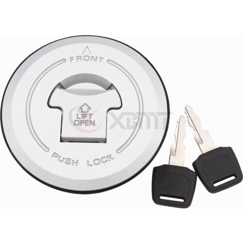 Motorcycle Aluminum Fuel Gas Tank Cap Petrol Cover Lock + 2 Keys Fits For Honda VTR250 CB750 CB1300 X4 CBR 250 250R 300R