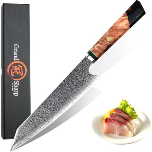Damascus Kitchen Knife vg10 Japanese Damascus steel Chef Knife Slicing Cooking Tools 67 Layers Damascus Steel Japanese Kitchen