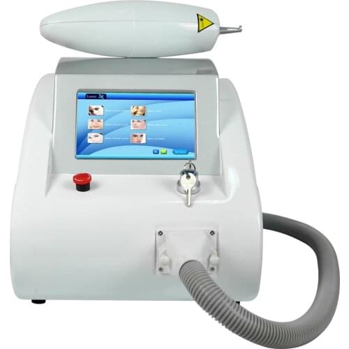 Q Switched ND Yag Laser Tattoo Removal Pigment Wrinkle Removal Machine Skin Rejuvenation Carbon Peeling Handle With Laser Sight