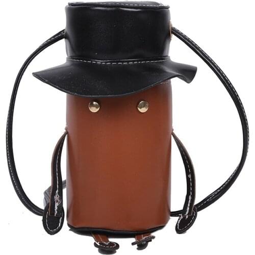 Women Cute Small Bag Totes Female Winter New Cartoon Funny Robot Bucket Message Bag Lady Ugly Mini Shoulder Crossbody Bag