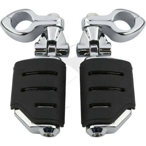 Motorcycle 32mm 1 1/4" Footpeg FootRest Clamps Mounting Kits For Harley Honda Kawasaki