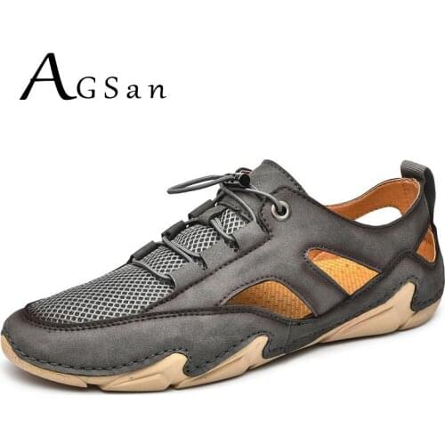 Men Casual Shoes Summer Breathable Sneakers Outdoor Sandals Beach Shoes Plus Size 47 Fashion Mens Footwear Comfortable Flats