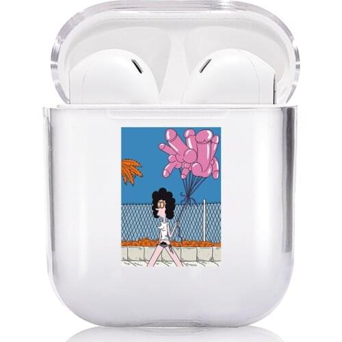 Clear Case For Airpods Art Transparent Case For AirPods 1/2 Case Soft Silicone Wireless Bluetooth Earphone Cover Air Pods