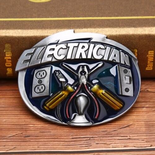 Cowboy and Cowgirl Metal Tool Western Buckles Mens' Belt Buckle WesBuck Brand Belt Buckle For Men Carpenter Mechanic