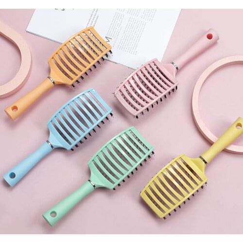 Hair Brush Scalp Massage Comb Curling Comb Air Cushion Plastic Comb Bristles Air Bag Comb Household Massage Hairdressing Comb