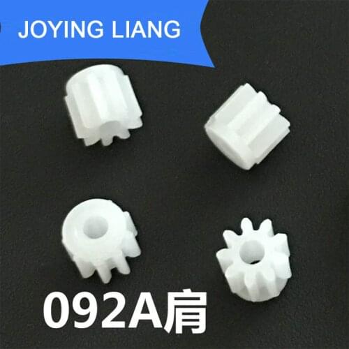 92A Shoulder 0.5M Pinion Gears 9 Teeth Hole 2mm Tight Toy Motor Parts Accessories 10pcs/lot