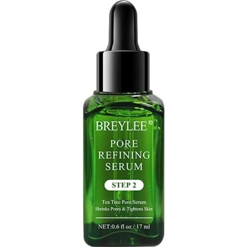 BREYLEE Shrink Pores Serum Pore Tightens Refining Moisturizing Essence Whitening Anti-aging Oil Control Facial Essence Skin Care