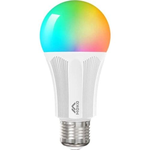 Smart LED Light Bulb,E26 9W Dimmable Light,RGB Warm White Light,Work with Alexa Echo,Google Home,SmartThings for Voice Control