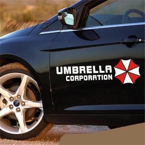 57*18cm Universal Umbrella Corporation Reflective Vinyl car Sticker Auto Door Refitting Exterior Decor Decal Car Styling