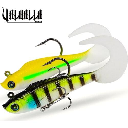 VALHALLA 1pcs Soft Fishing Lures 6 Colors Artificial Silicone Bait Wobbler Japan Fishing Lure Fishing Tackle