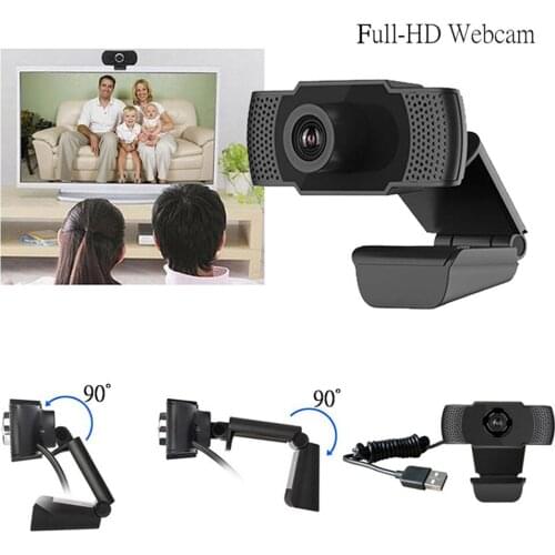 HD USB Webcam Digital PC Camera 1080P Drive Free Autofocus Webcam With Microphone for Laptop PC Desktop Computer Accessories