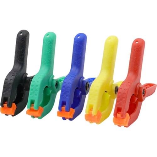 1pcs Colours Woodworking Spring Clamps DIY Tools Plastic Nylon Toggle Clamp For Woodwork Spring Clip Photo Studio