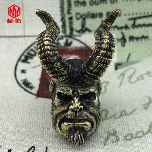 NY EDC Tool Horn Hell Baron Knife Beads Brass Knife Beads Flashlight Bead Umbrella Rope Bead Finger Tiger Pendant