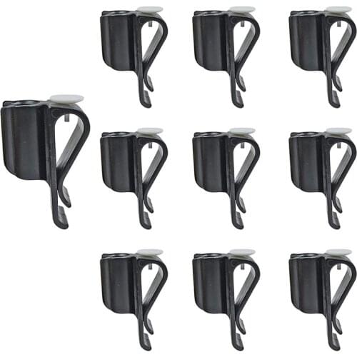 10 Pack Golf Club Bag Clips On Putter Clamp Holder Organizer Durable Plastic Black Putting Clip Golf Accessories
