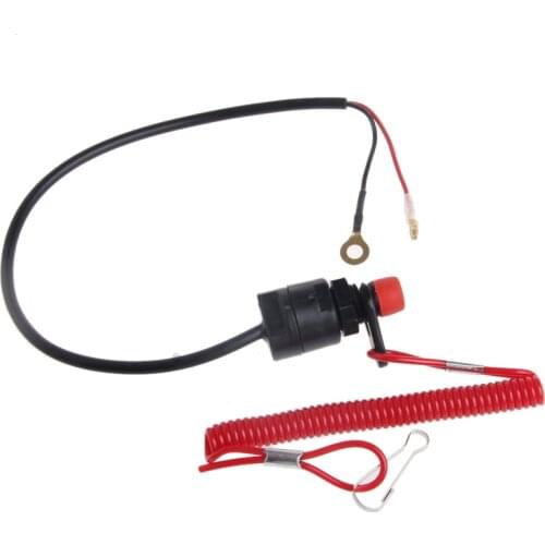 2021 New Safety Tether Lanyard Motorcycle Universal Boat Outboard Motor Kill Stop Switch