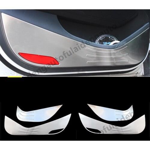 4pcs For Hyundai Tucson 2016-2021 stainless steel Door Anti-Kick Anti-Dirty Guard Cover Trim Car Styling Accessories