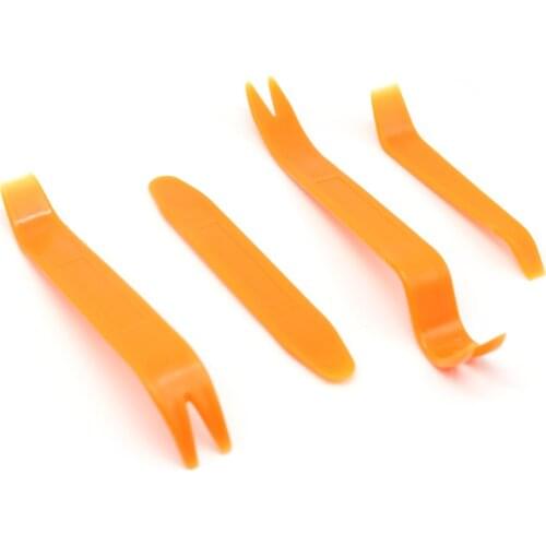 4Pcs Plastic Car Radio Panel Door Clip Center Control Panel Dash Audio Removal Installer Pry Kit Hand Tool Repair Tools