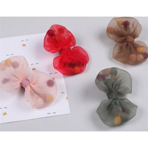 50pcs Dogs Bows Hair Grooming Puppy Accessories Bowknot Cute Dog Rubber Band Handmade Kids Hair Clips