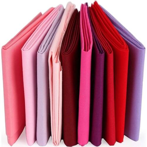 Dailylike 10 Pcs Cotton Fabric Bundles Sewing Patchwork Precut Fabric Scraps for DIY Quilting Patchwork Craft Cotton Fabric