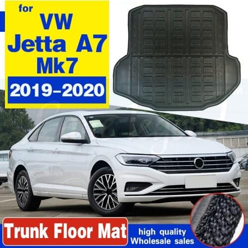 For Volkswagen VW Jetta A7 Mk7 7 2019~2020 Boot Mat Rear Trunk Liner Cargo Floor Tray Carpet Mud Pad Guard Protector Accessories