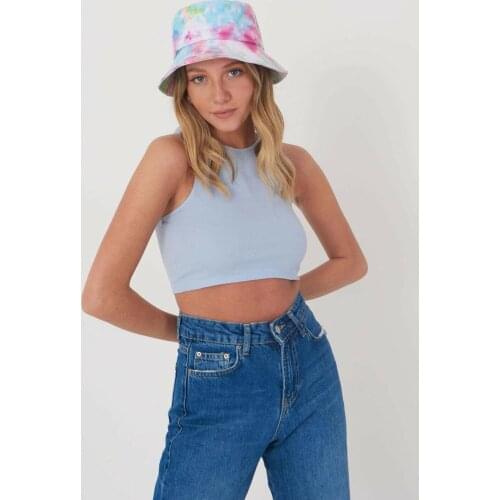 Brand New 2021 Woman Bucket Hat New Fashion Tie-Dye Colorful Pattern Bucket Hats Fisherman Bob Caps Summer Beach Accessories