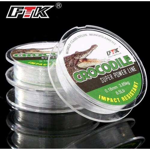 FTK Ice Fishing Nylon Line 0.08MM-0.25MM 2.9-12.5LB 1.3kg-5.7kg Fishing Line peche accesoires