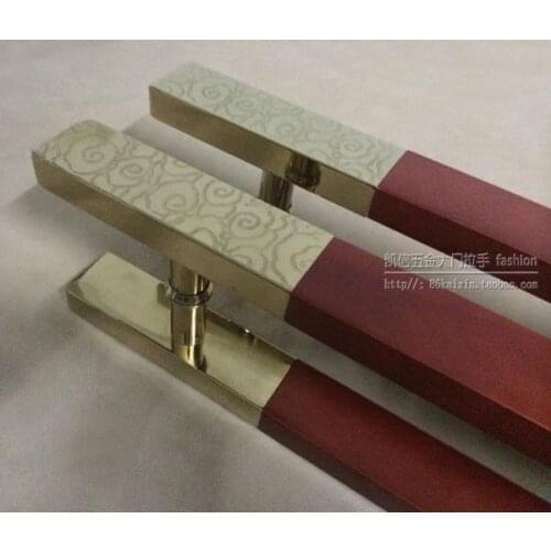 Chinese antique wood wooden door handle door glass door handle door handle modern Rosewood Handle auspicious clouds