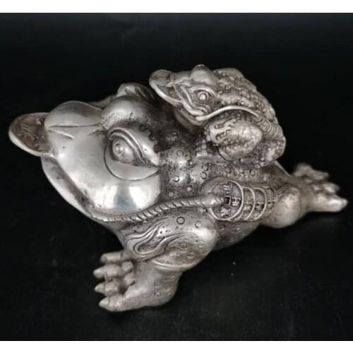 China White copper gold toad crafts statue