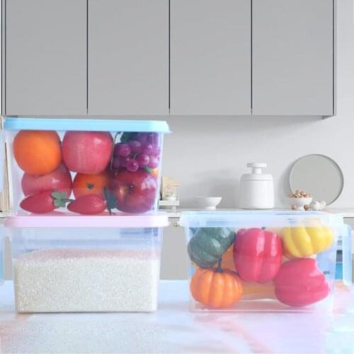 Freezer Box Kitchen Plastic Storage Container Refrigerator Storage Box Transparent Rectangular Drawer Egg Box
