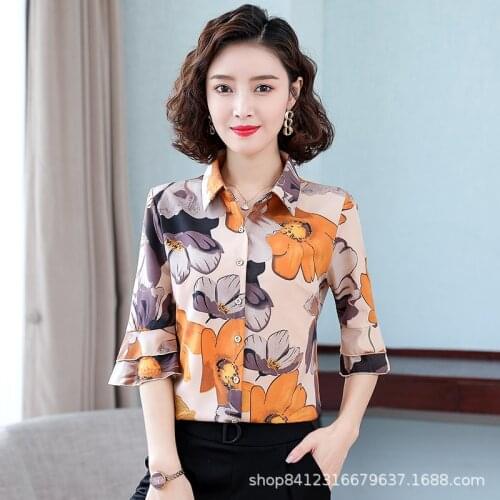 Korean Fashion Chiffon Women Blouses Office Lady Shirt and Blouse Autumn White Long Sleeve Plus Size XXXL Women Tops and Blouses