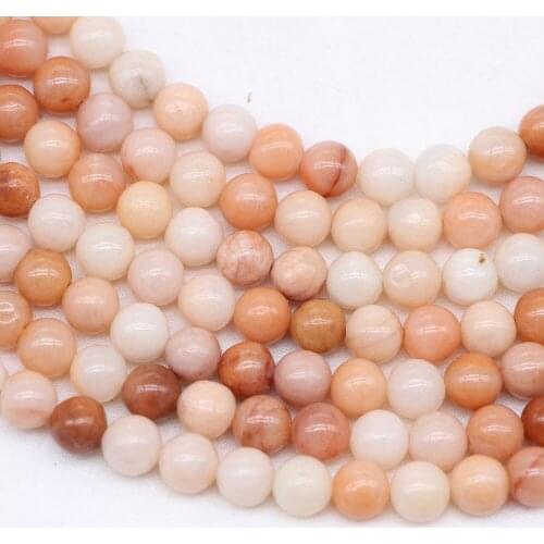 4 6 8 10 12 mm Natural Stone Pink Aventurine Round Loose Beads Spacer Bead For Jewelry Making DIY Necklace Accessories Supplies
