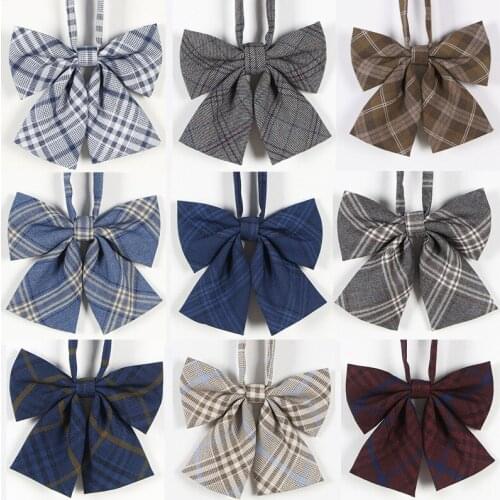 Hot Sale Bow Tie For Women/man High School Student Cosplay Uniform Formal Suit Accessories Cravat Butterfly Knot Striped 10Color