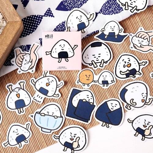 AAGU 45PCS/Lot Box Package Rice Cute Stickers Scrapbooking Bullet Journal Stickers For Party Decoration DIY Adhesive Sticker