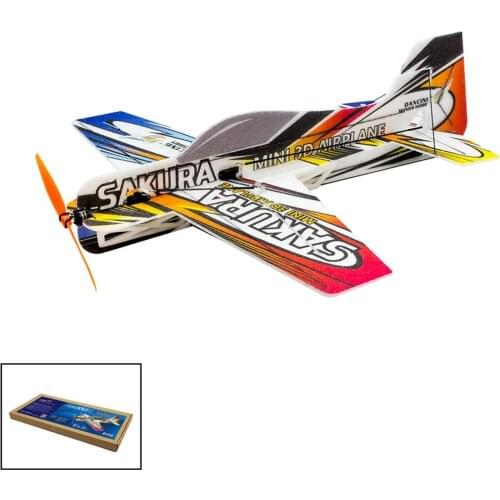 RC EPP Micro Indoor 3D F3P Airplane Sakura Radio Controlled Electric Plane 420mm Wingspan Unassembled Need to Build Aeroplane