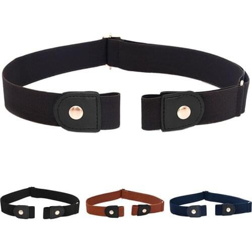 Women/Men No Bulge No Hassle Generalsize Waist Belt Buckle-Free Belt For Jean Pants Dresse No Buckle Stretch Elastic Waist Belt