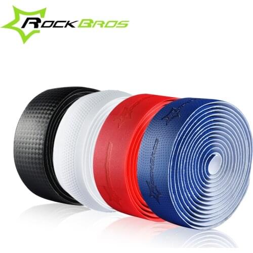 RockBros Professional Road Cycling Handlebar Tape 4 Patterns Anti-slip Anti-sweat S.R.EVA Road Bike Bicycle Handlebar Tape Wrap