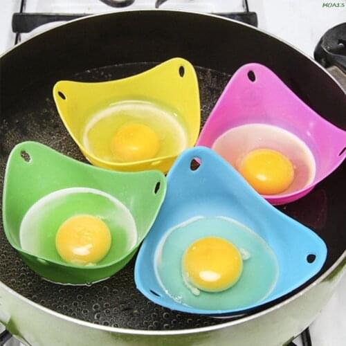 Silicone Egg Poacher Cook Poach Pods Egg Mold Bowl Shape Egg Rings Silicone Pancake Kitchen cooking tools gadgets New 2021