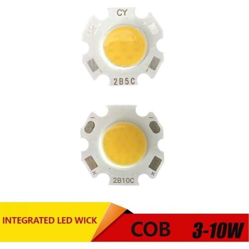High Power Epistar 11mm COB LED Chip 3W 5W 7W 10W DC 10V-32V Integrated SMD For Floodlight Spotlight Warm White /White