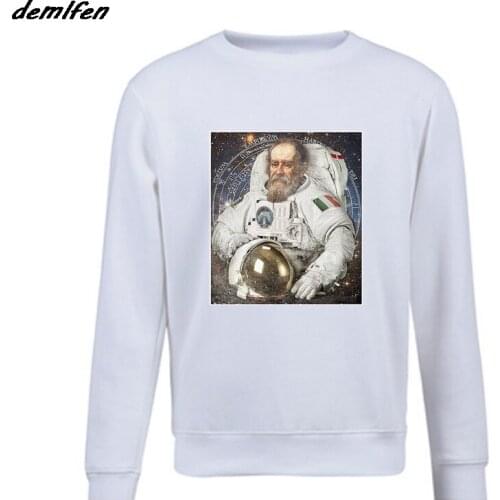 Fashion Spring autumn Galileo Galilei hoodie Chemistry Biology Experiment Nerd Genius Science Space Coat Men pullover Sweatshirt