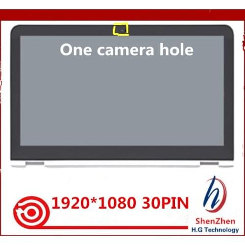 For HP ENVY x360 15-AQ 15.6" FHD LCD LED Touch Screen Assembly+Bezel 30 pin 1920*1080 digitizer panel with frame