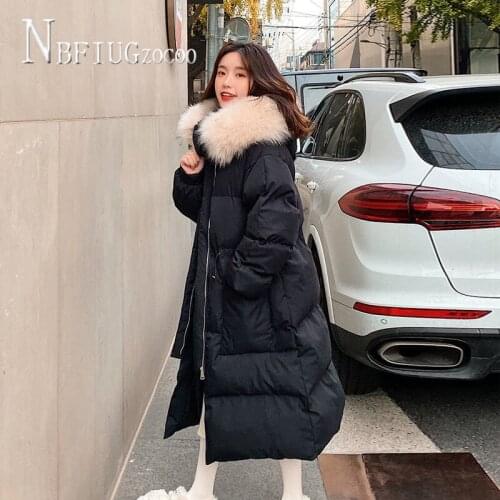Winter Women Parkas New Korean Loose Students Waist Drawstring Female Overcoat