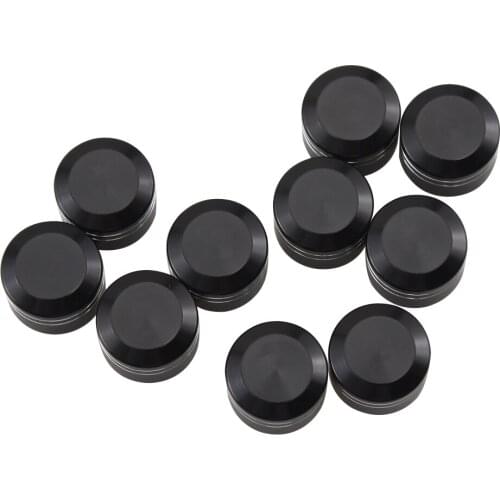 13mm 1/2" Black Frame Mounting Hardware Bolt Topper End Tips Bolt Covers Screw Caps Auto Car Truck Scooter Motorcycle Universal